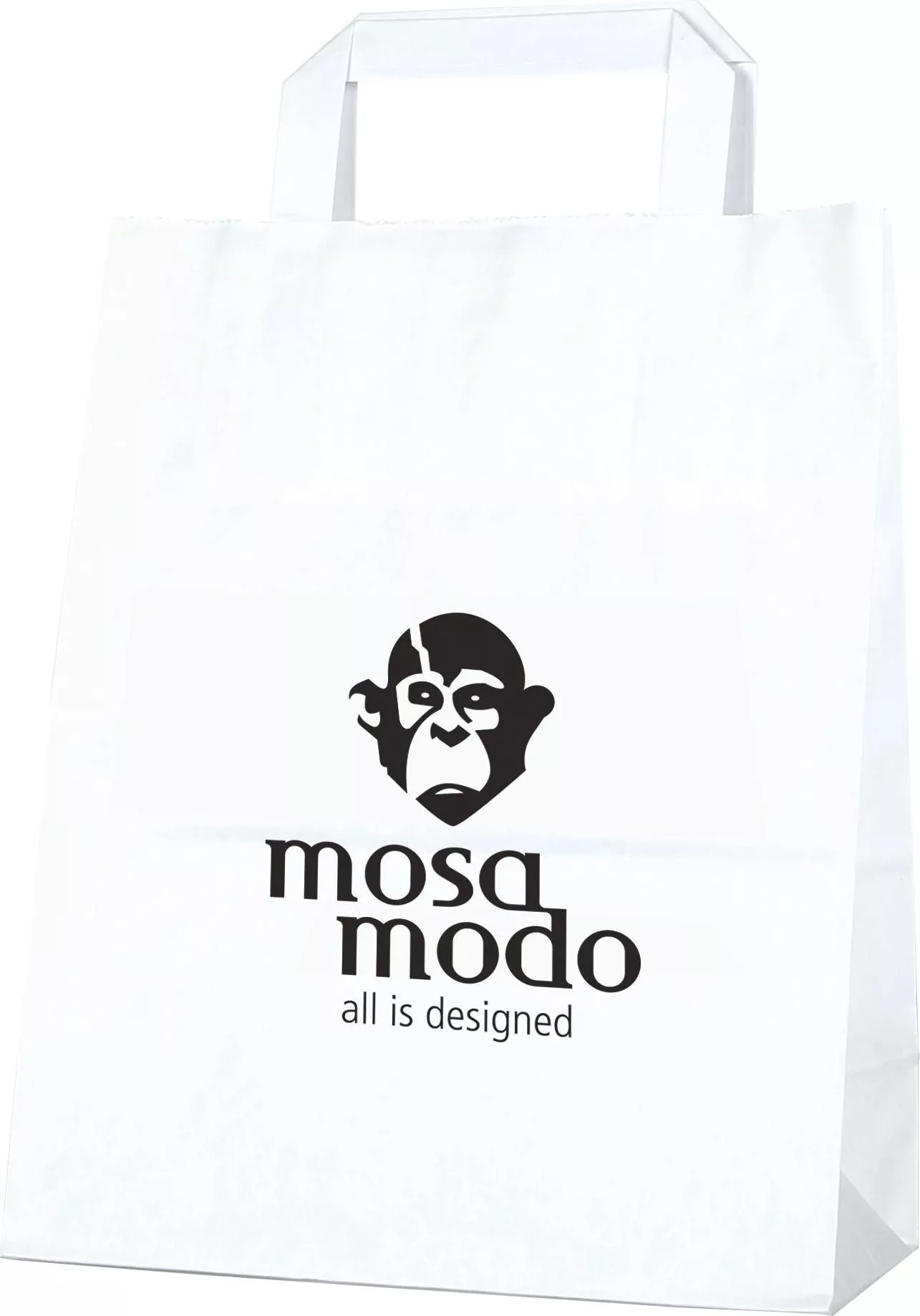 Paper shopping bag Flat handle 25 x 17 x 33 cm