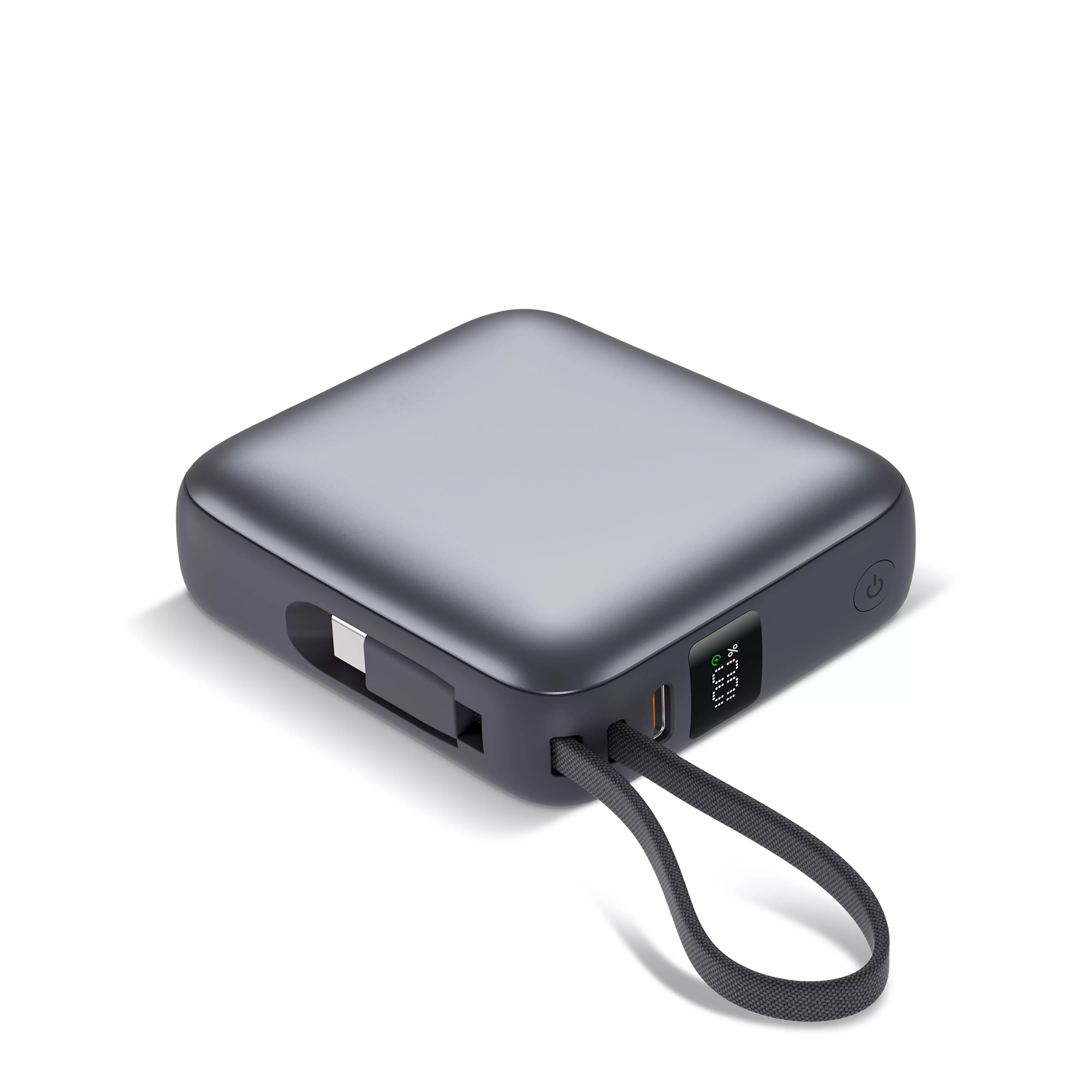 Nova Powerbank 22.5W Power Delivery met ingebouwde kabels 10000 mAh