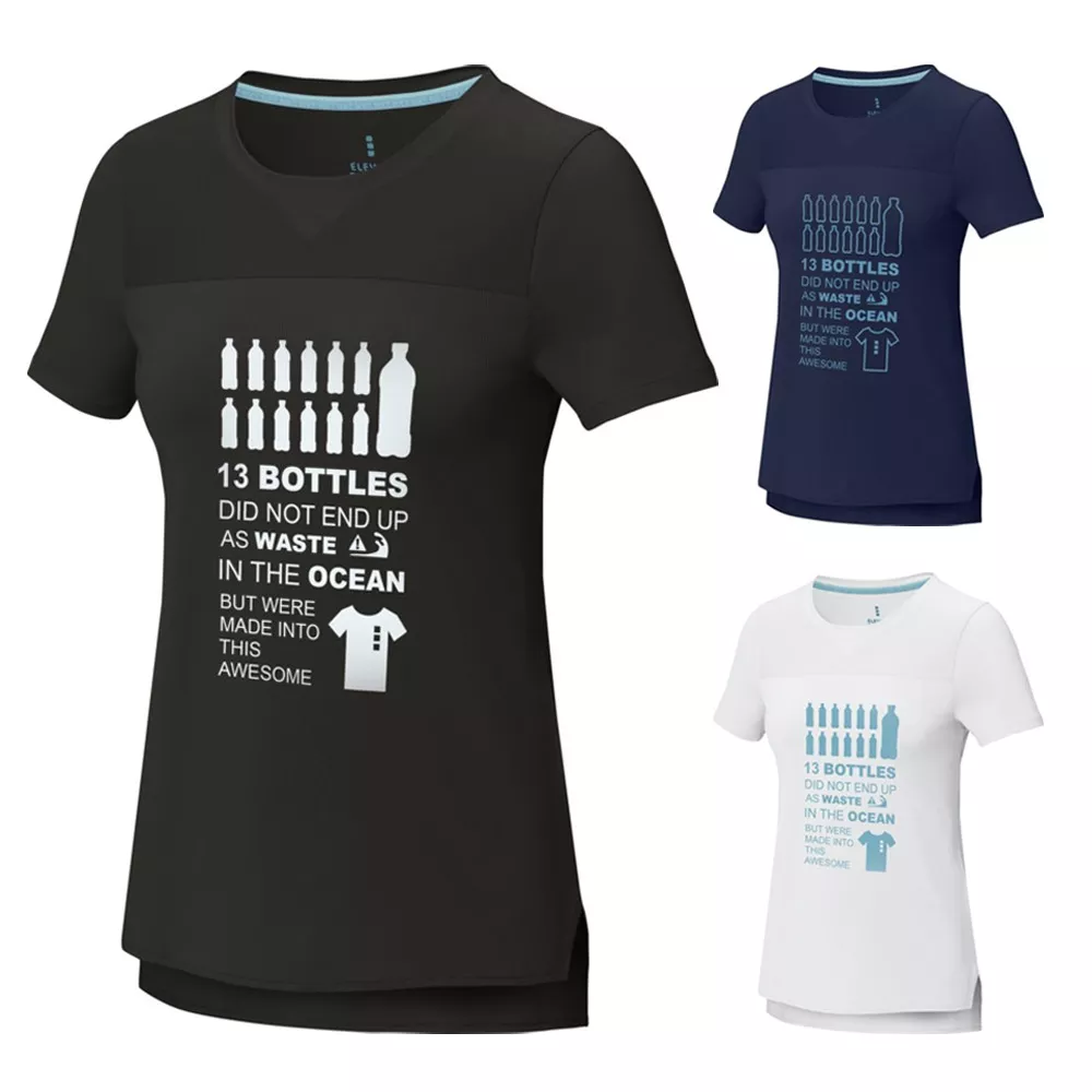 Borax Dames T-shirt met korte mouwen, cool fit, GRS gerecycled