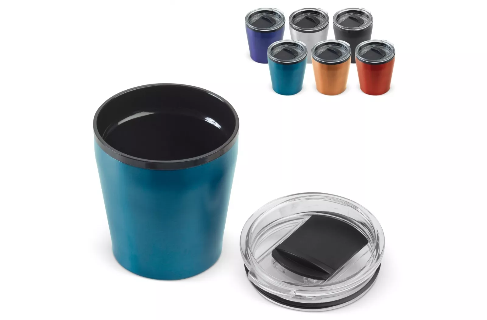 Koffiebeker metallic 180ml