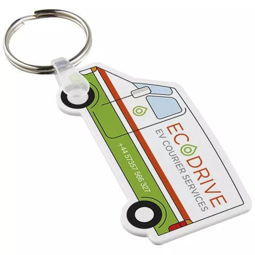 Tait busvormige gerecyclede sleutelhanger