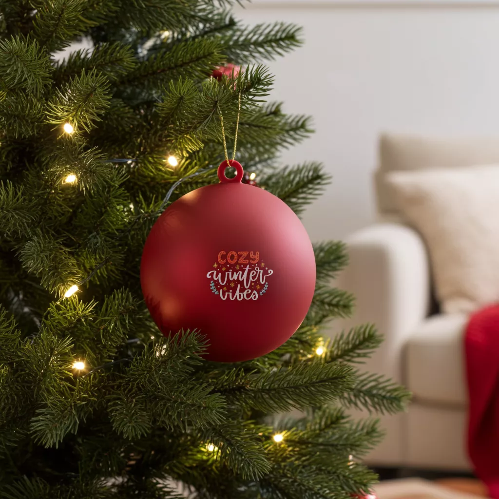 Kerstbal Ø 7 cm Recycled PP - Made in Europe