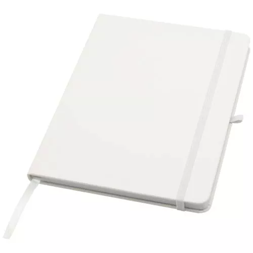 Teak A5 gerecycled notitieboek met harde kaft en gelinieerde pagina's