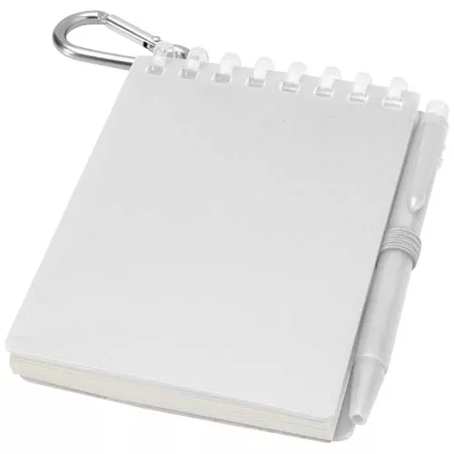 Lig Mini gerecycleerd outdoor notitieboek met zachte kaft en balpen (zwarte inkt)