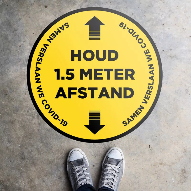 Vloerstickers Houd Afstand