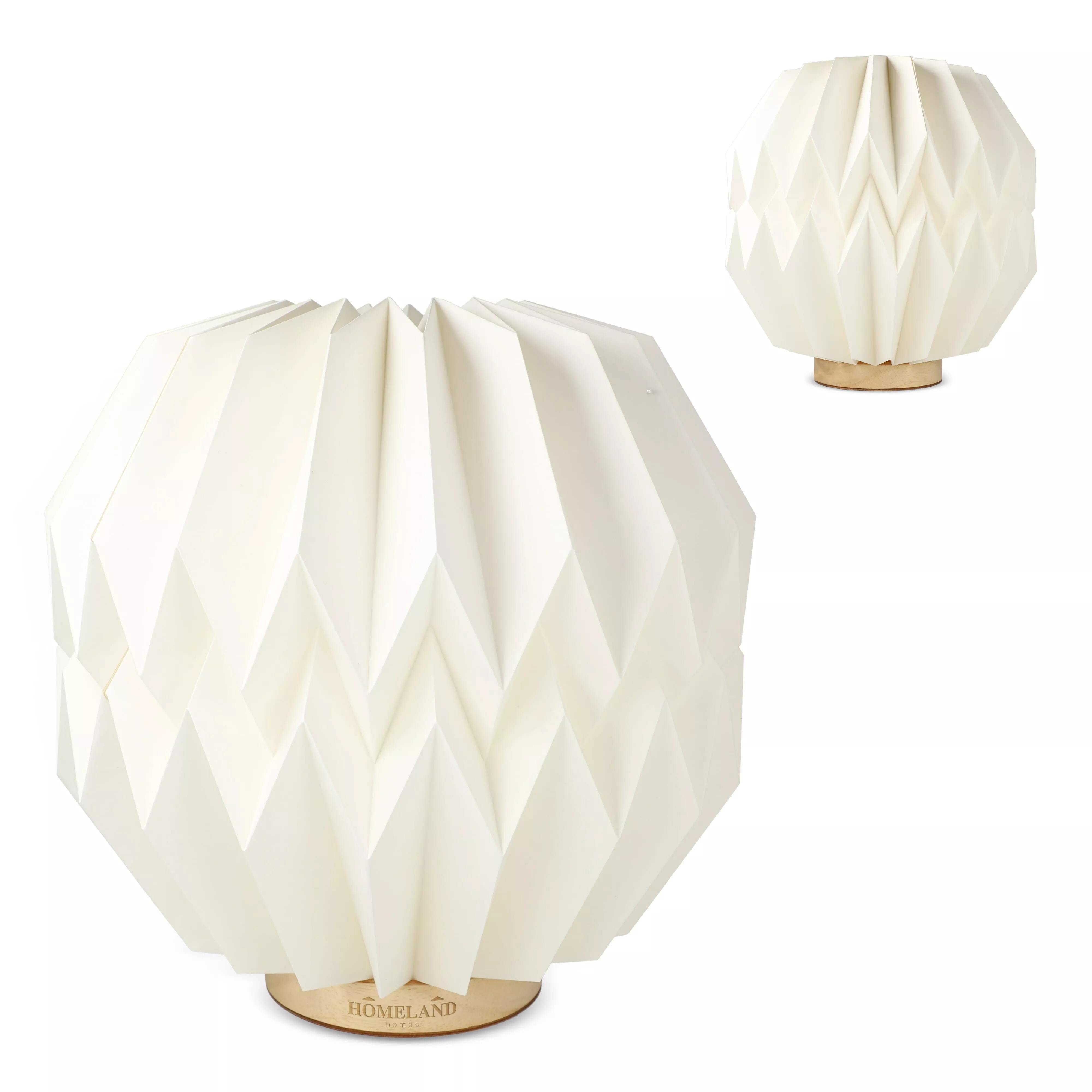 Coollux opvouwbare Origami-geïnspireerde papieren LED-lamp Luna 25cm