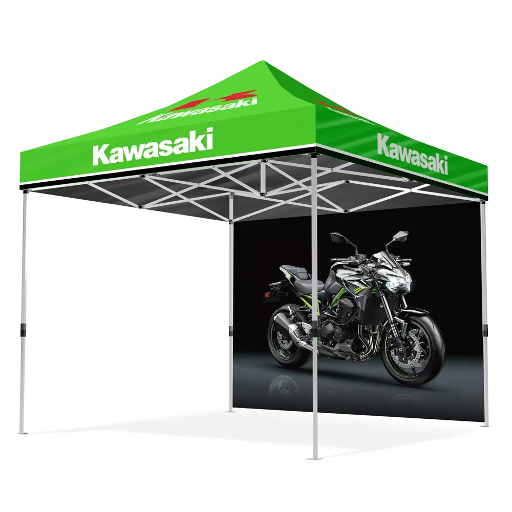 ZIJWANDENSET DOORWERKTENT 3X3M - ZWART 2XRAAM, 1XWAND, 1XWAND M.DEUR
