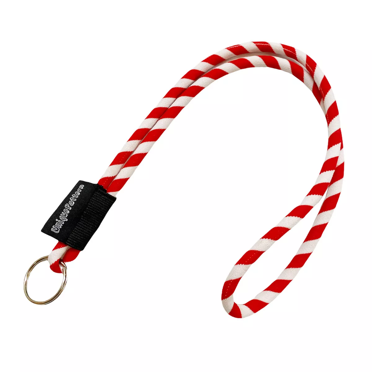 Ronde Veter Tube Lanyard geweven + Label