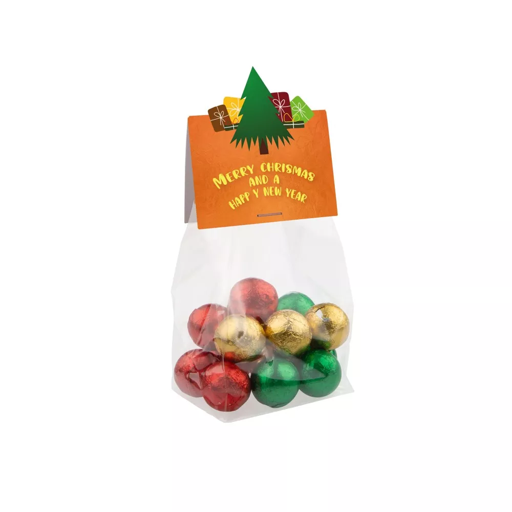 Kerst blokzakje met kopkaartje in eigen vorm