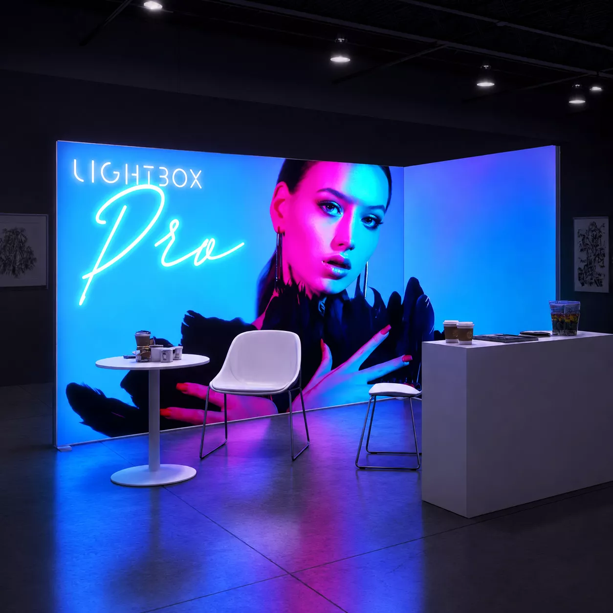 Lightbox LED Beurswand PRO ALU
