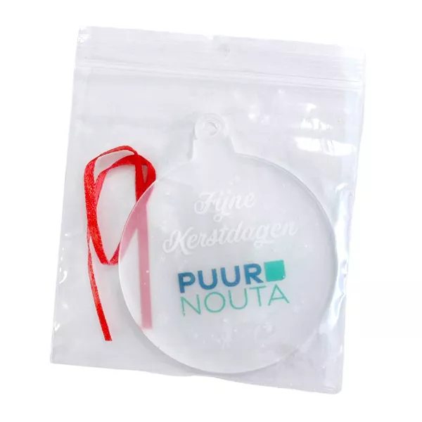 Per stuk verpakt, incl. rood lintje