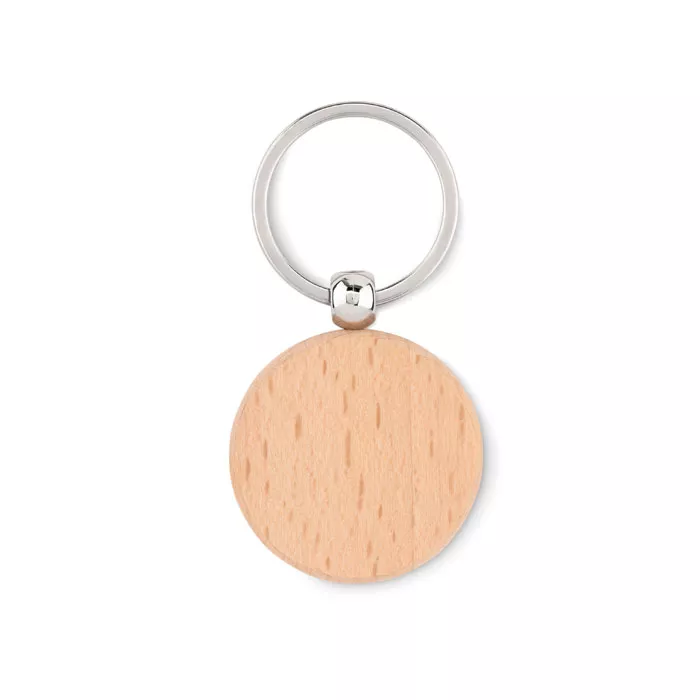 TOTY WOOD Houten sleutelhanger rond