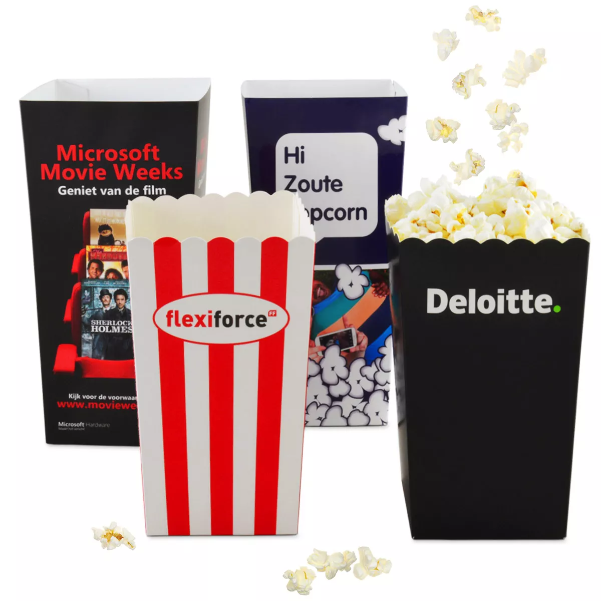 Popcornbakjes bedrukken full color
