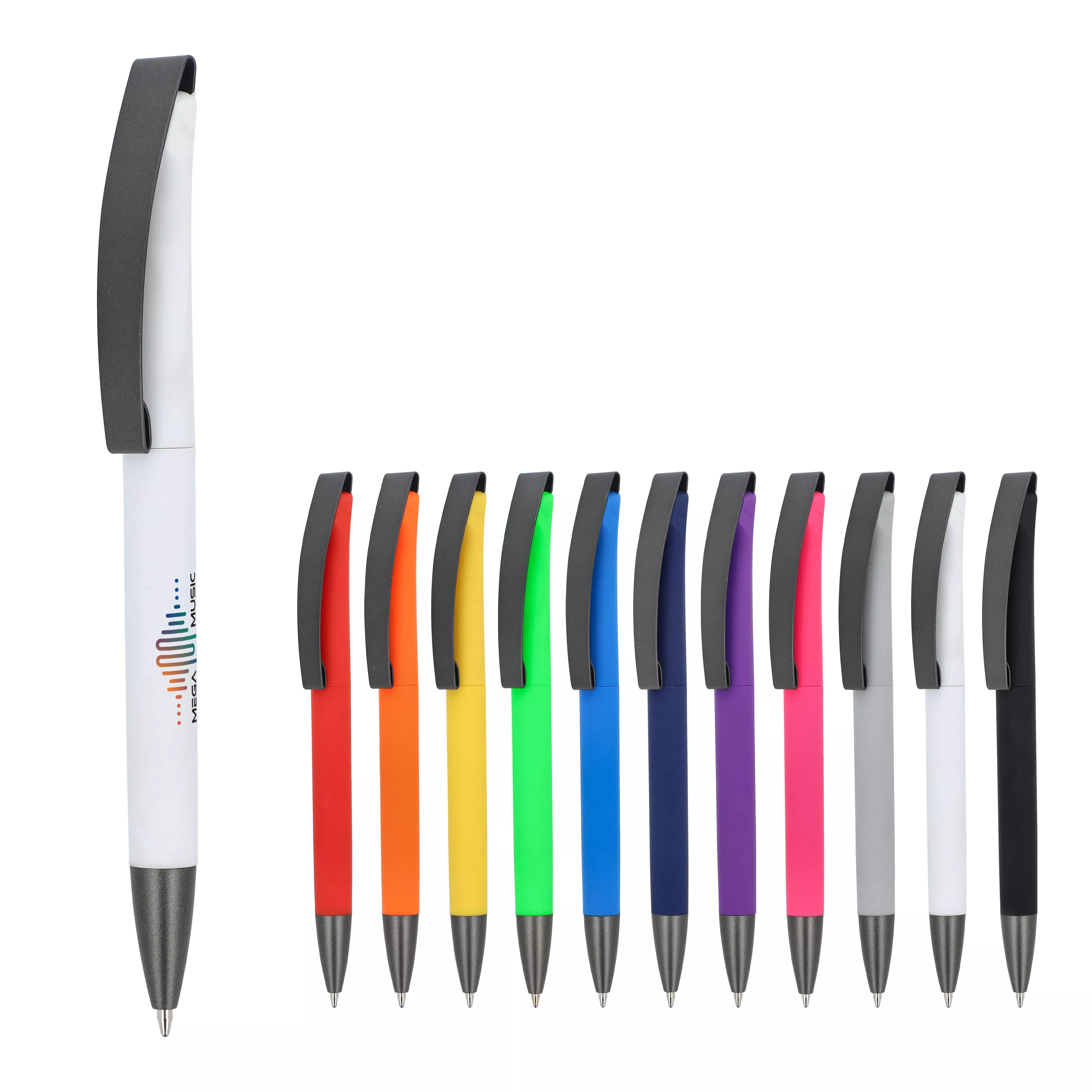 Balpen Vegas soufttouch met metalen clip