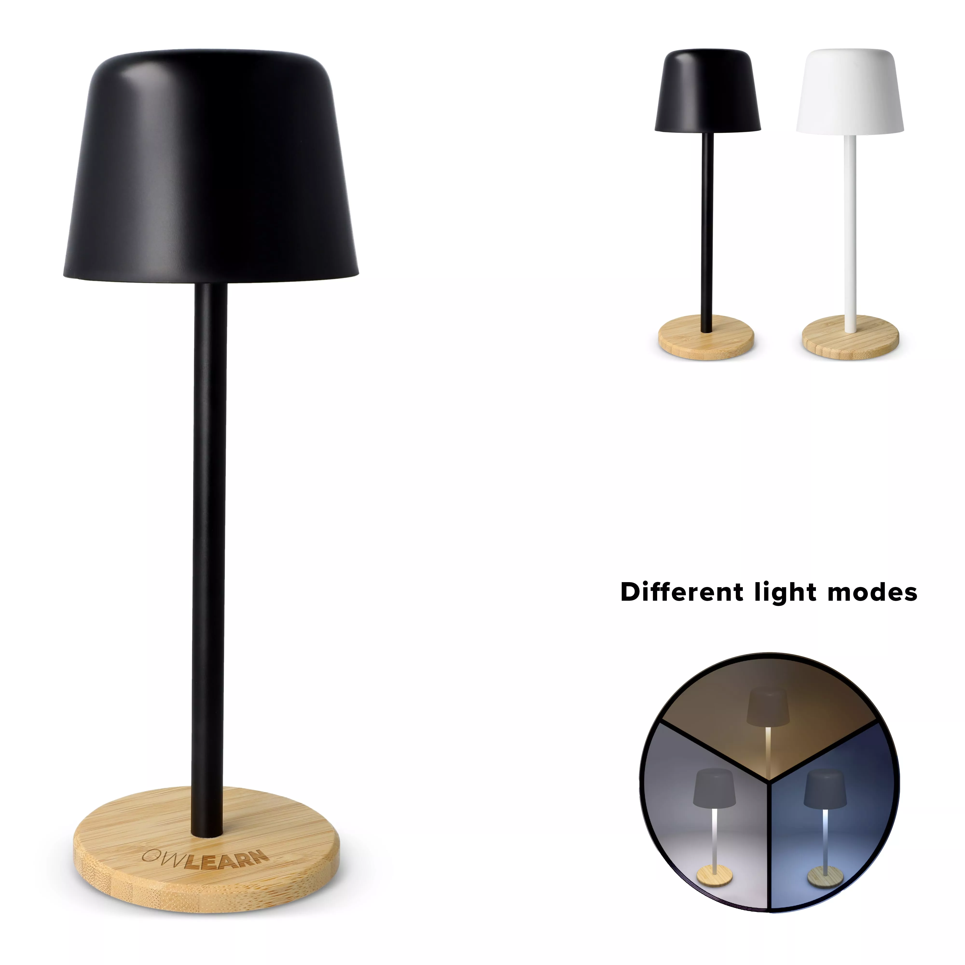 Solis Dimbare Tafellamp met Bamboe basis