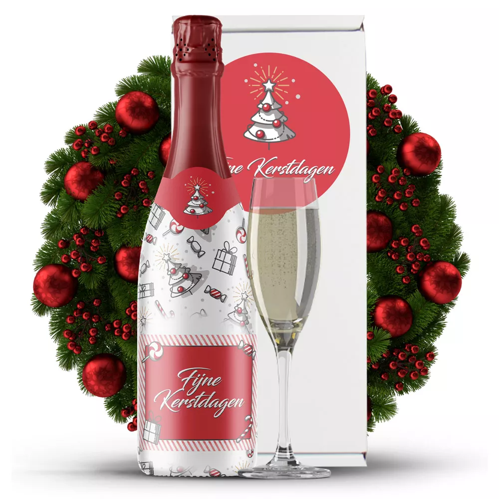 Cava fles rondom bedrukken (750 ml)