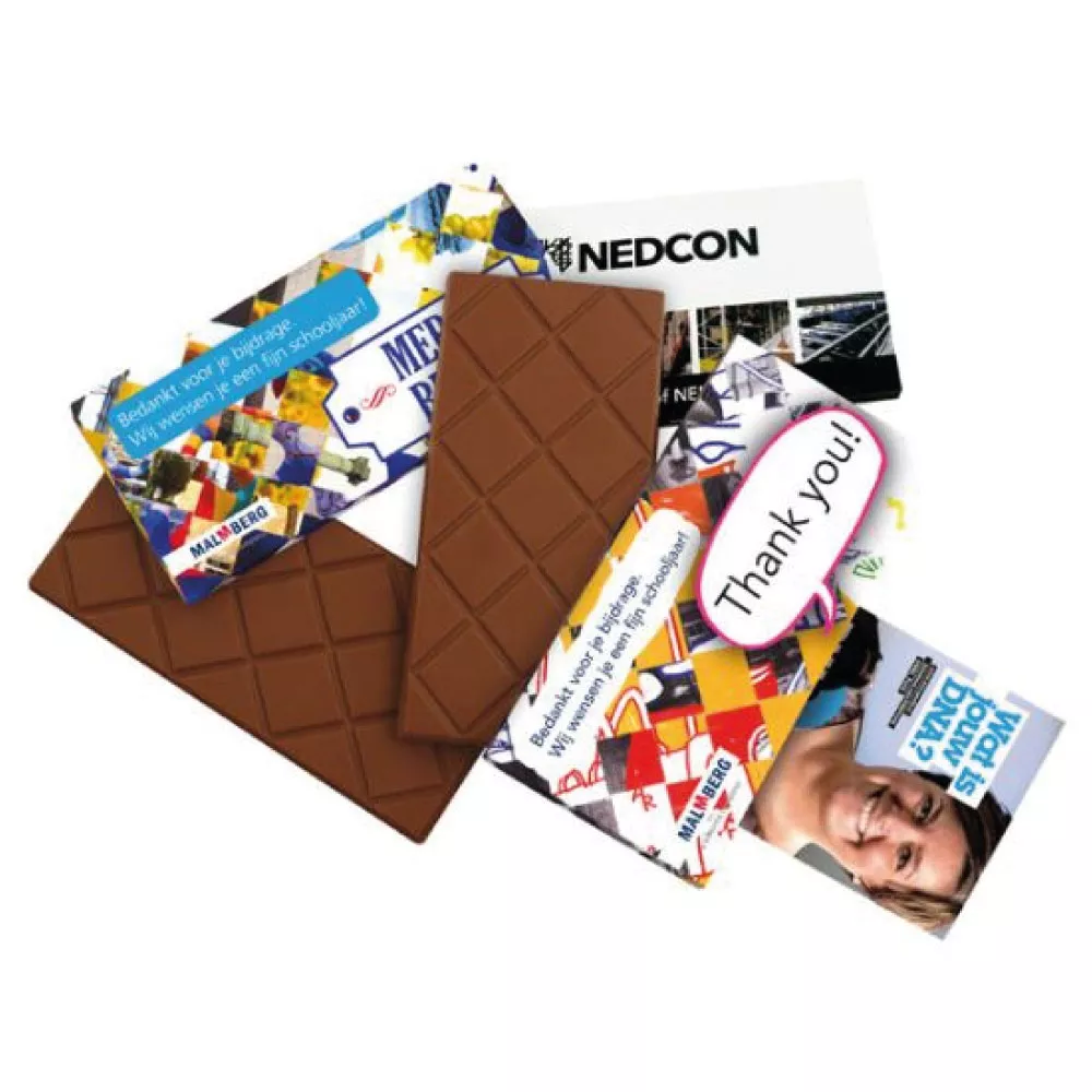 Chocoladerepen bedrukken