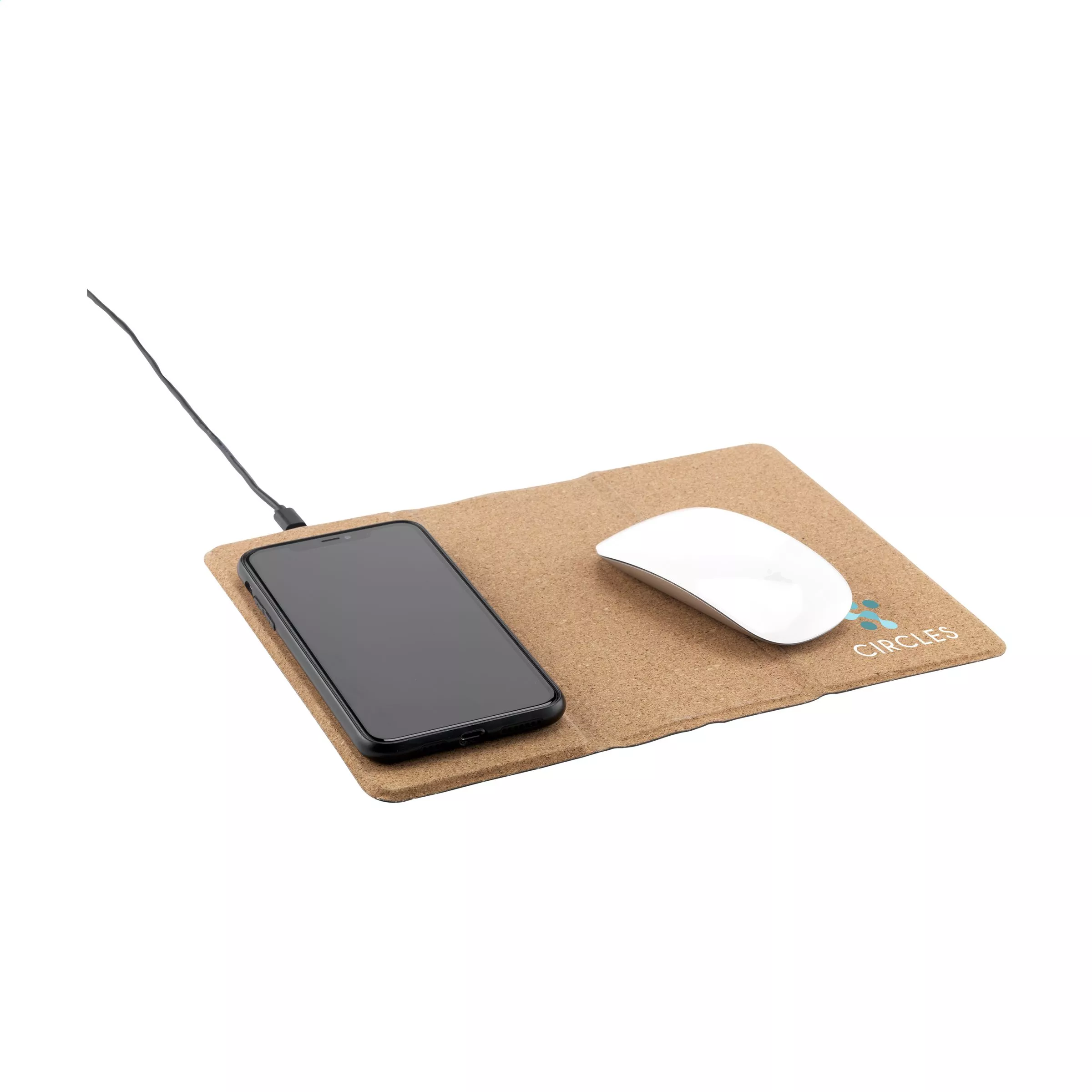Cork Wireless Charging Mousepad muismat