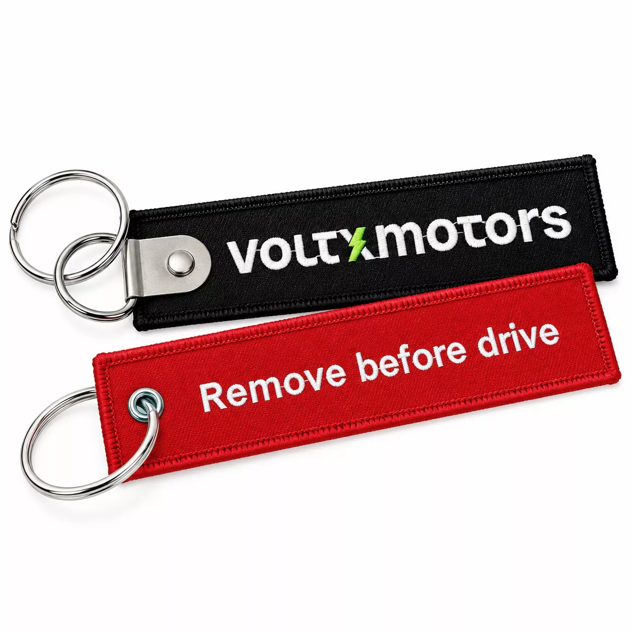 Geborduurde Remove Before Flight Tag