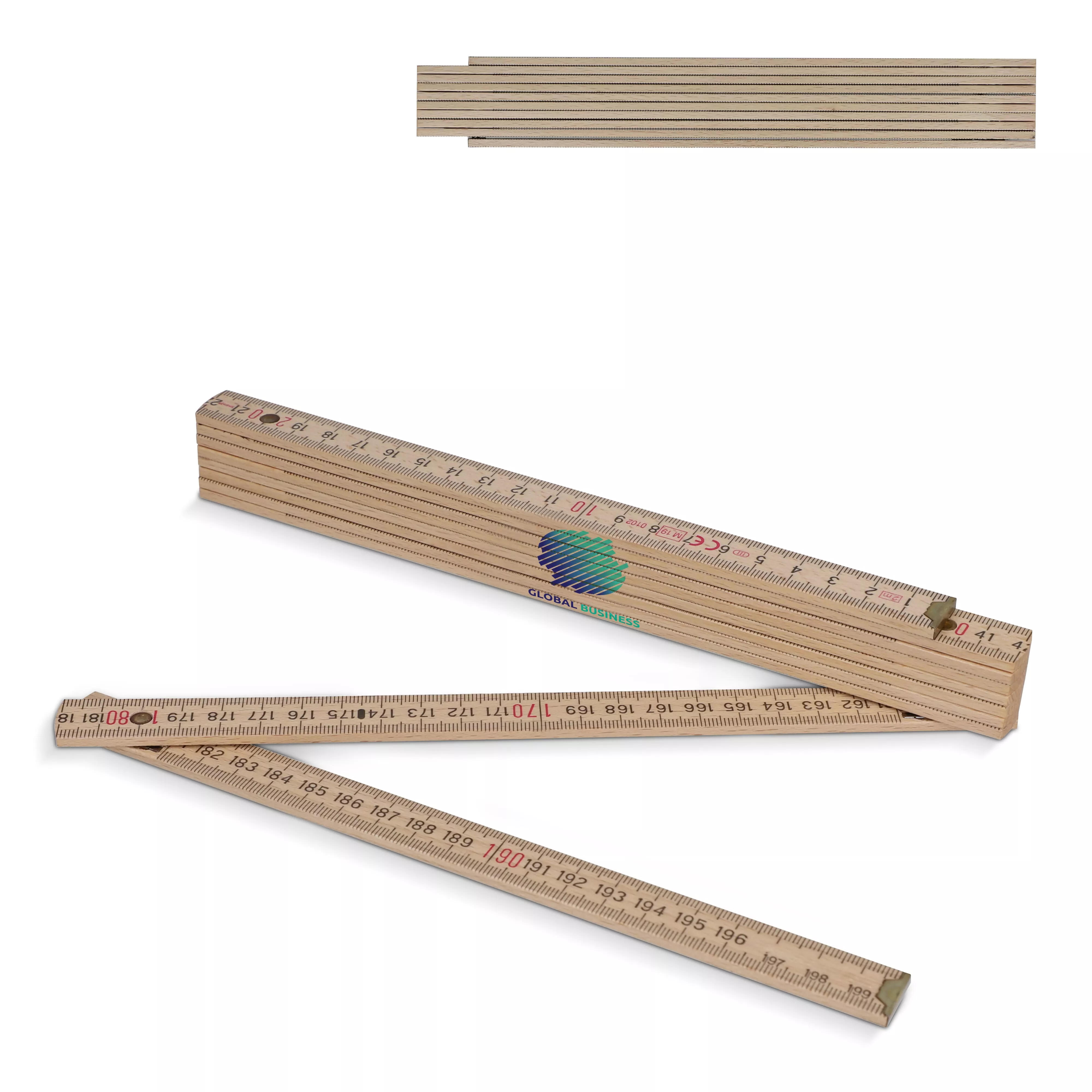 Duimstok hout 2m premium natuurlijk