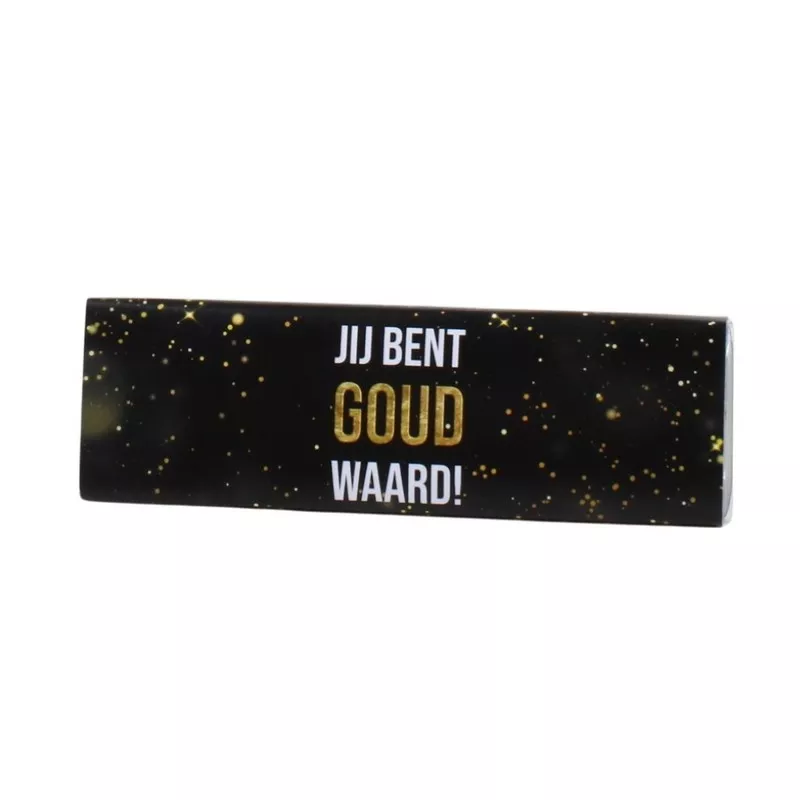 Chocoladereep  - "Jij bent goud Waard!"