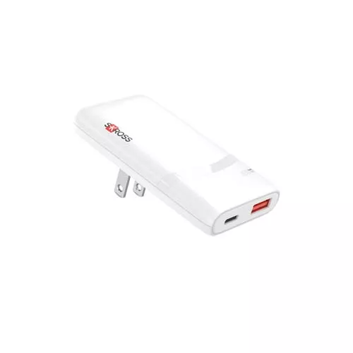 SKROSS® Klip Slim 65W oplader met meerdere aansluitingen