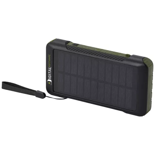 Soldy RCS gerecyclede plastic powerbank van 10.000 mAh met zonnedynamo