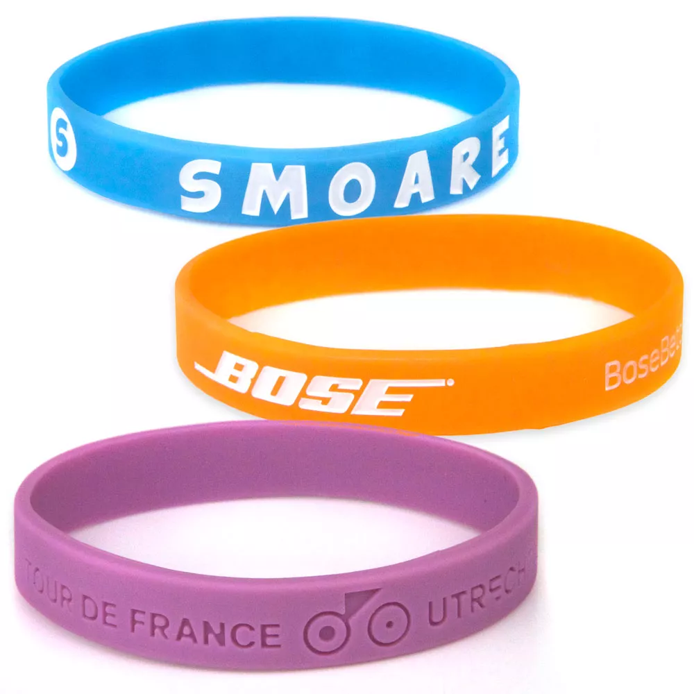 Siliconen Polsbandjes Debossing (gravering)