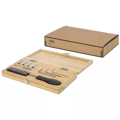 Rivet 19-delige gereedschapsset van bamboe/gerecycled plastic