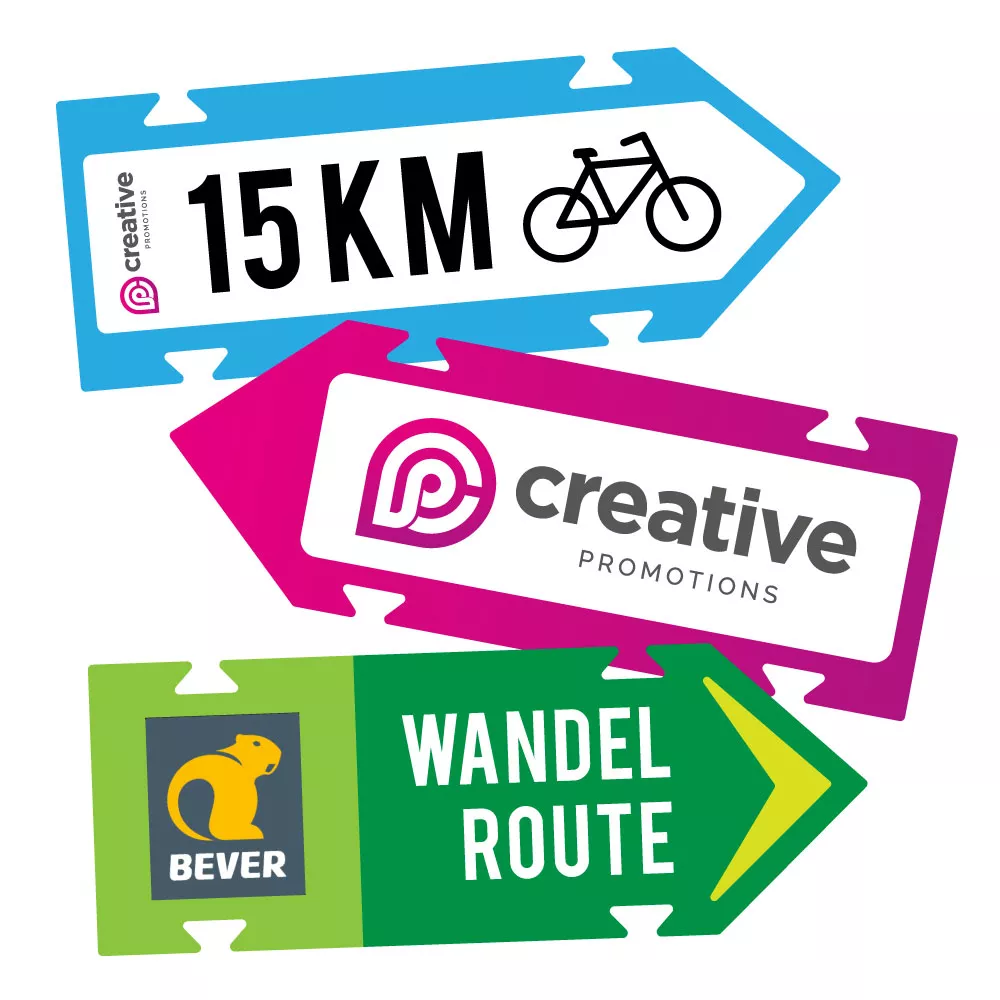 Routepijlen PVC (met inkepingen)