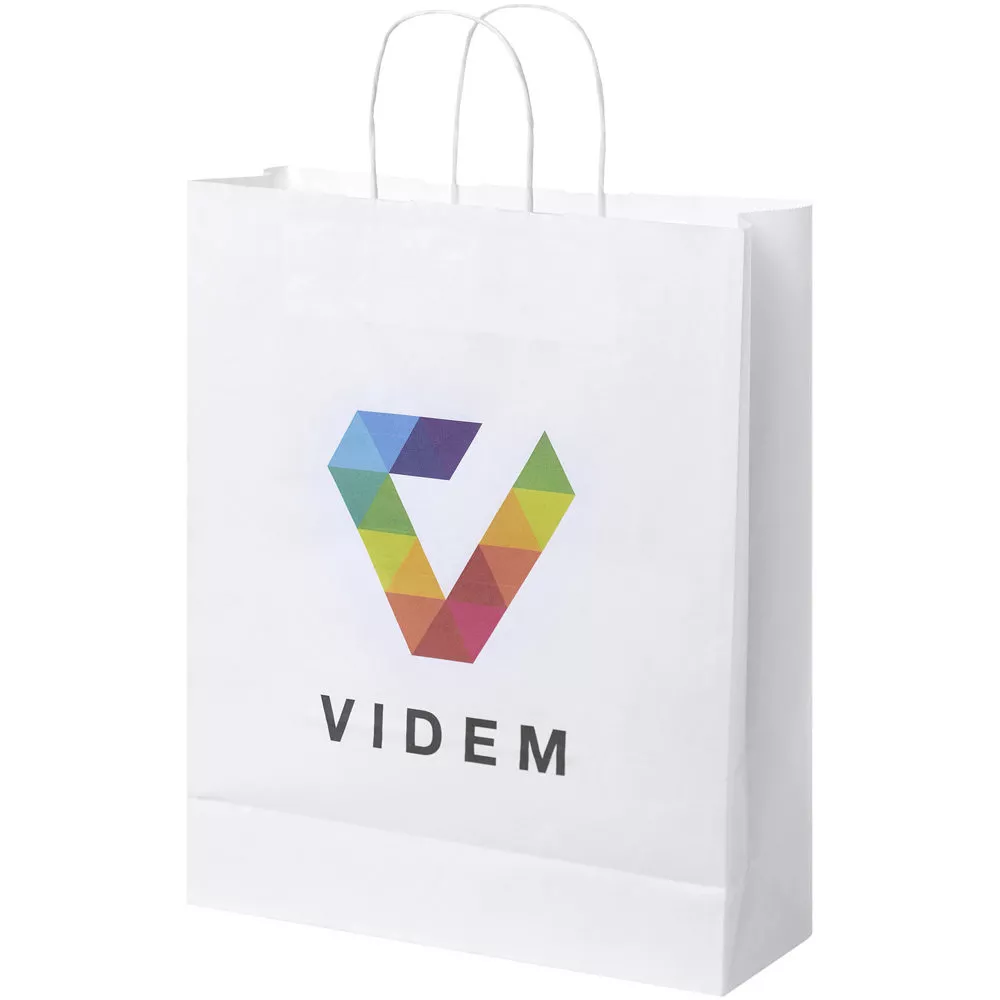 Papieren tas 80-90 g/m2 gemaakt van kraftpapier met gedraaide handvaten - 32 x 12 x 40 cm