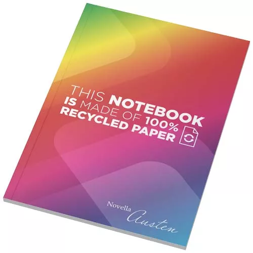 Novella Austen A5 gerecycled notitieboek met zachte cover, 50 vellen