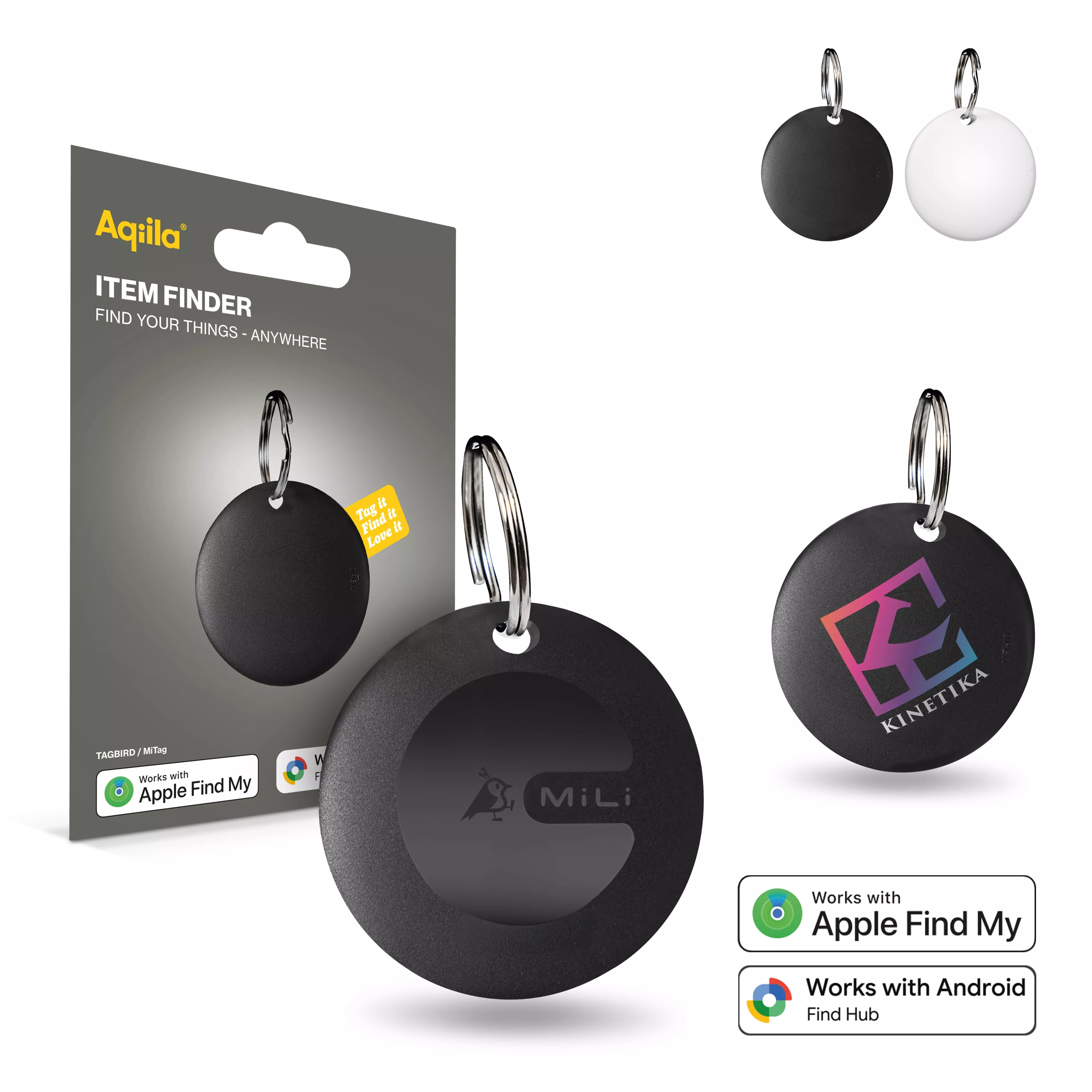 Aqiila Tagbird Waterbestendige Tracker met sleutelring