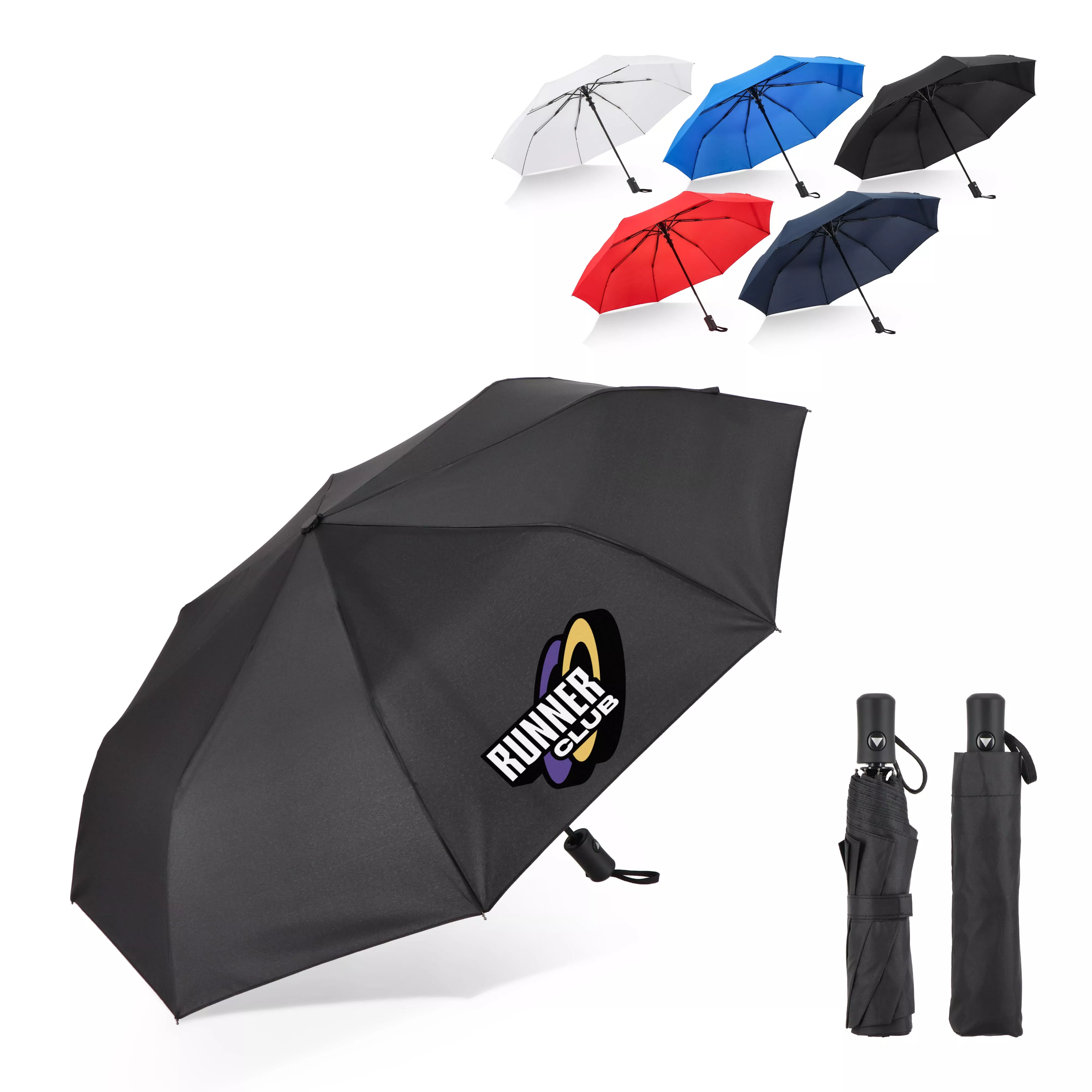 Daintree 190T Pongee Opvouwbare winddichte paraplu ∅ 98 cm - automatisch