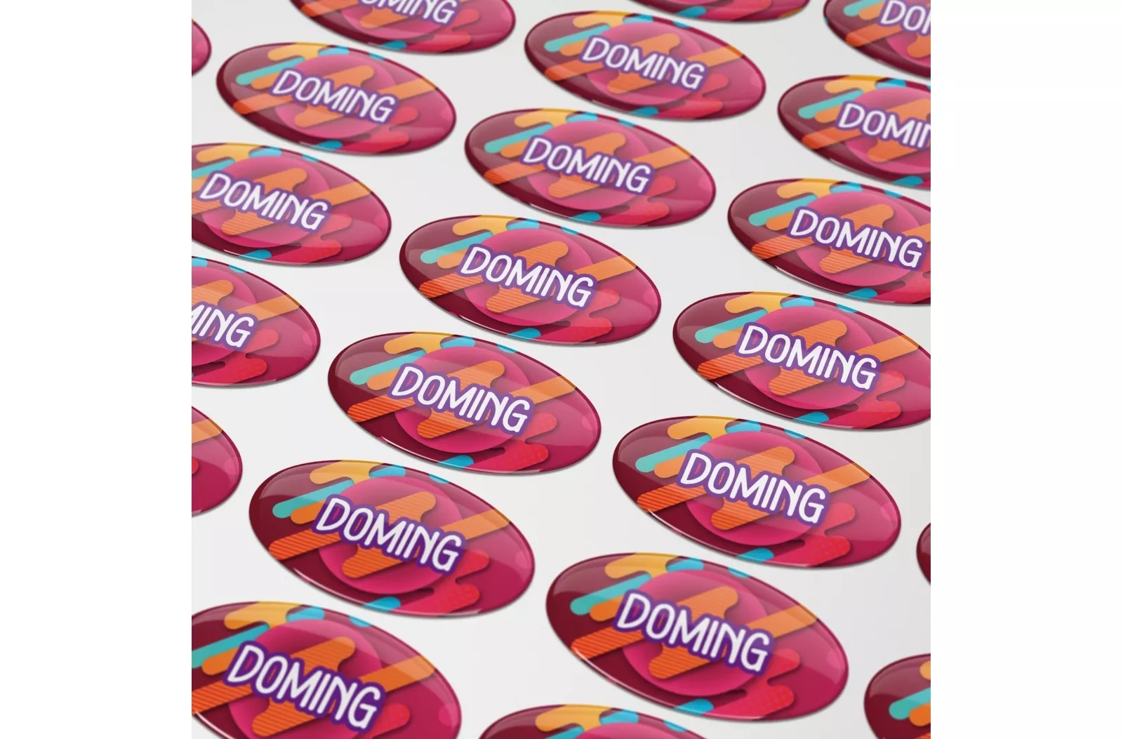 Doming Stickers Ovaal 20x10 mm