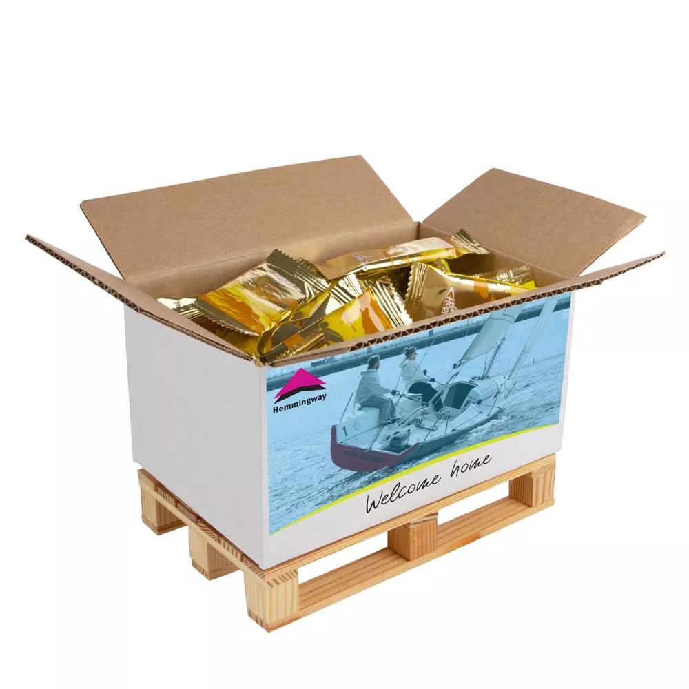 Maxi pallet met koekjes