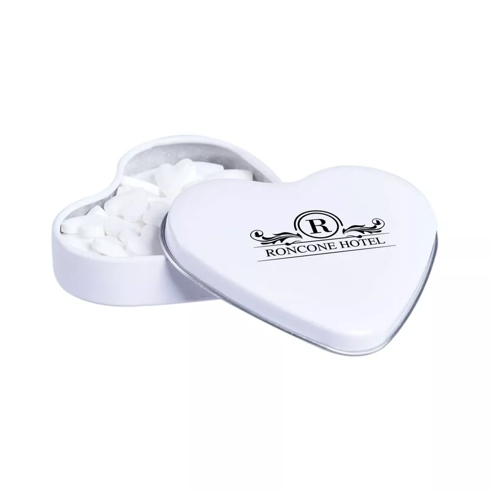 Hartenblikje met hartjespepermunt