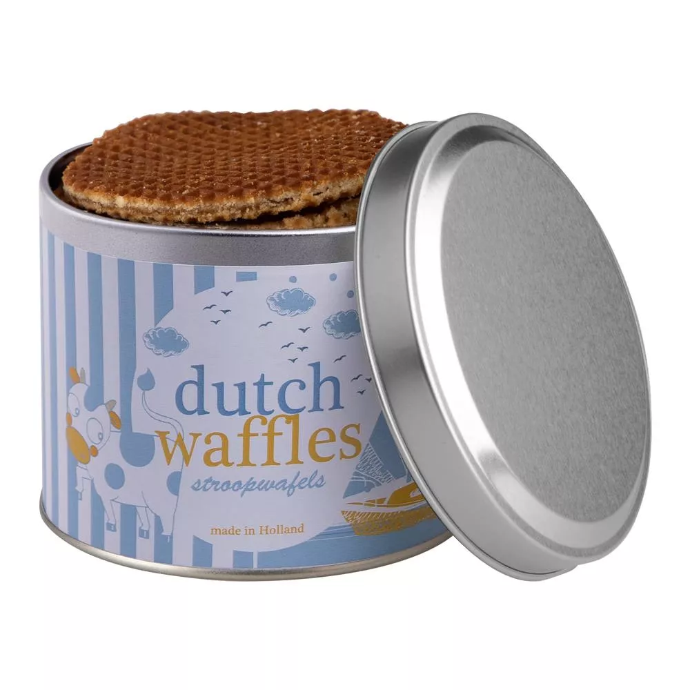 Blik met roomboter stroopwafels