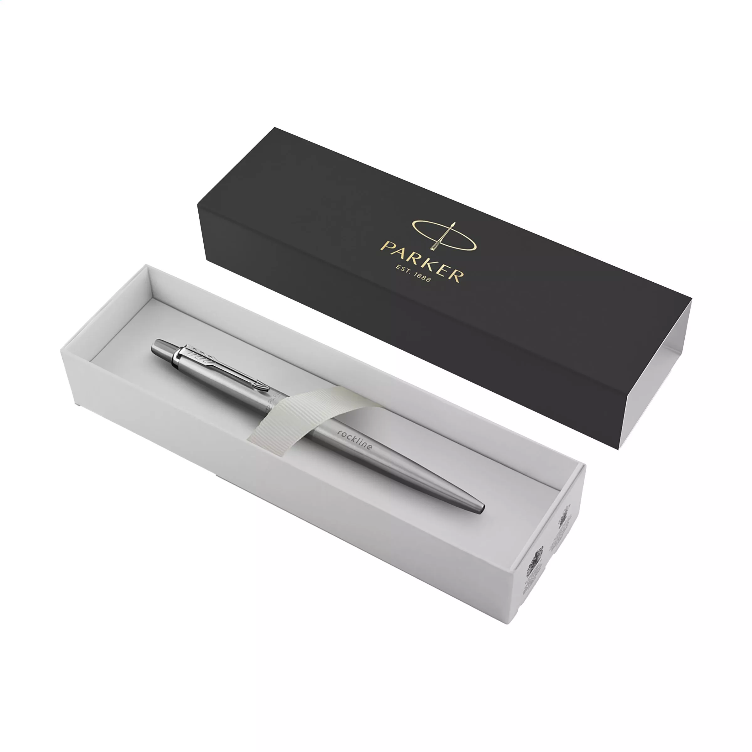 Parker Jotter RVS Balpen - blauwe inkt