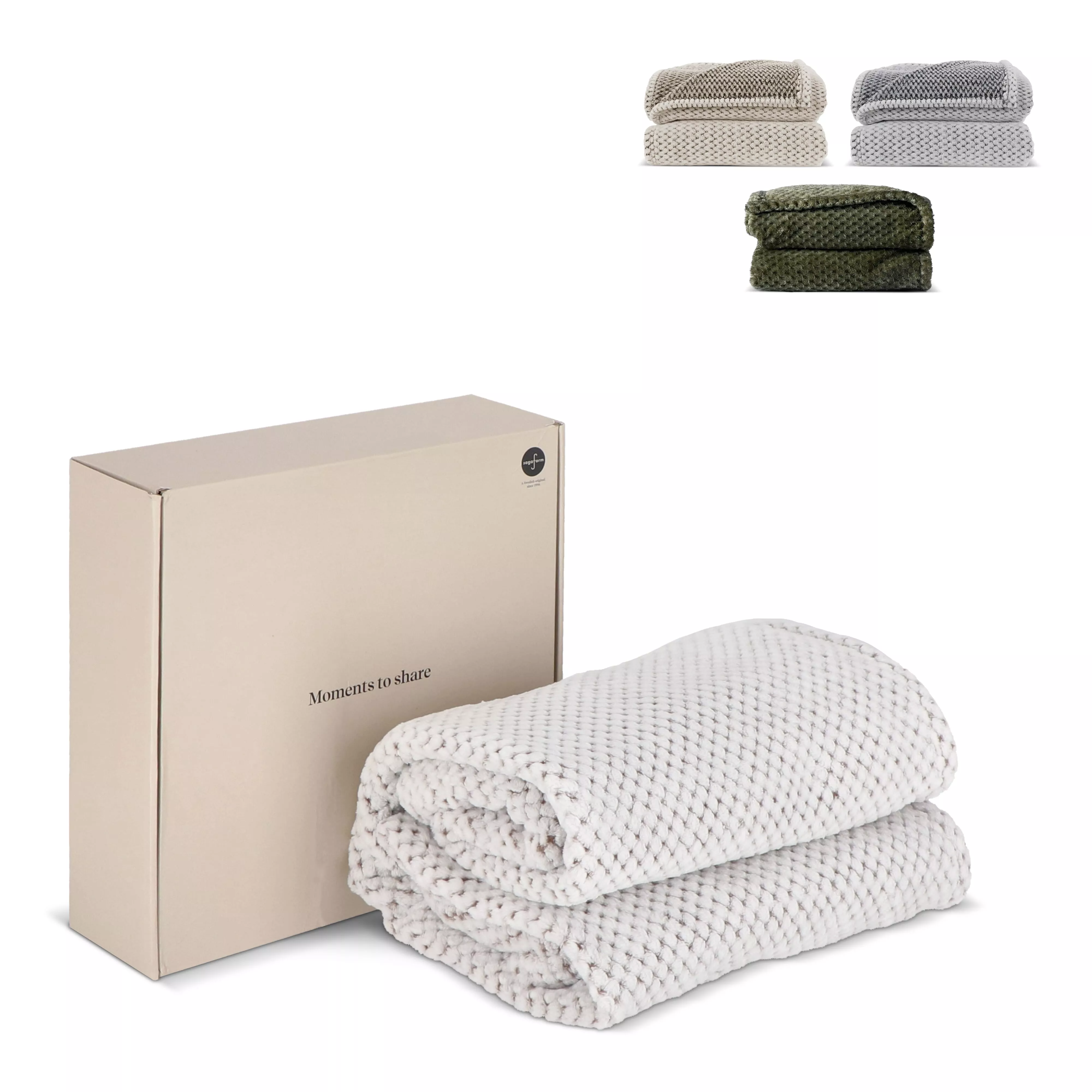 Sagaform Anni R-PET fleece deken