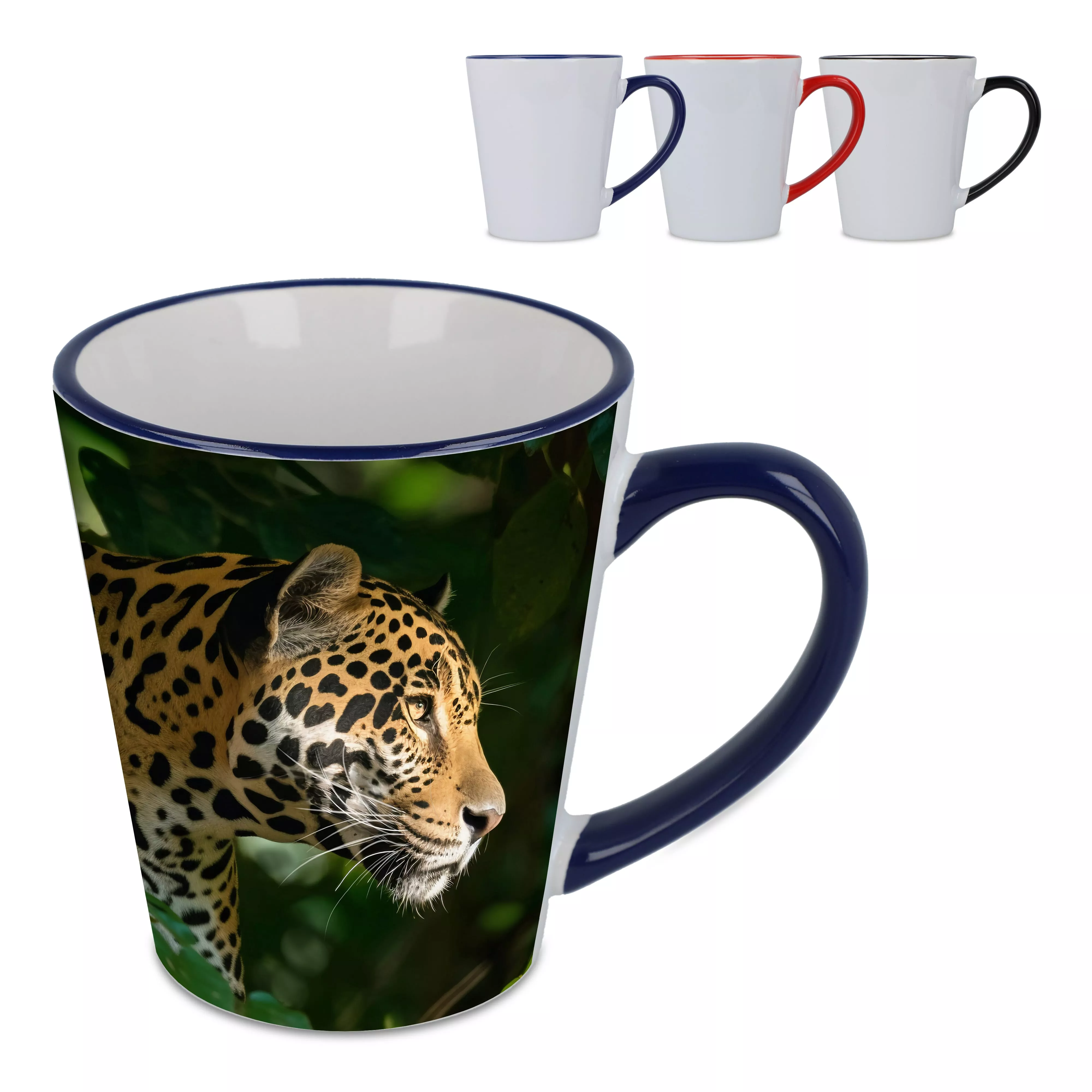 Mok subli Melbourne gekleurde rand & handvat 300ml