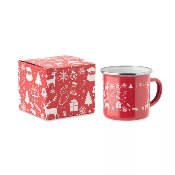 SEASOMEL Kerst emaille mok 300ml