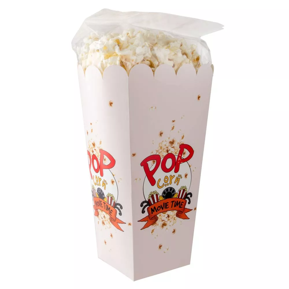 Popcorn bakjes bedrukken met popcorn
