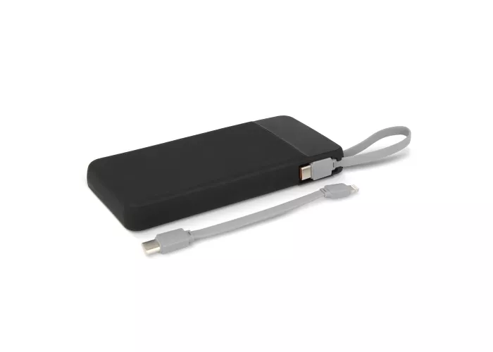 Ziara Powerbank met USB-C & Lightning Kabel 10000mAh