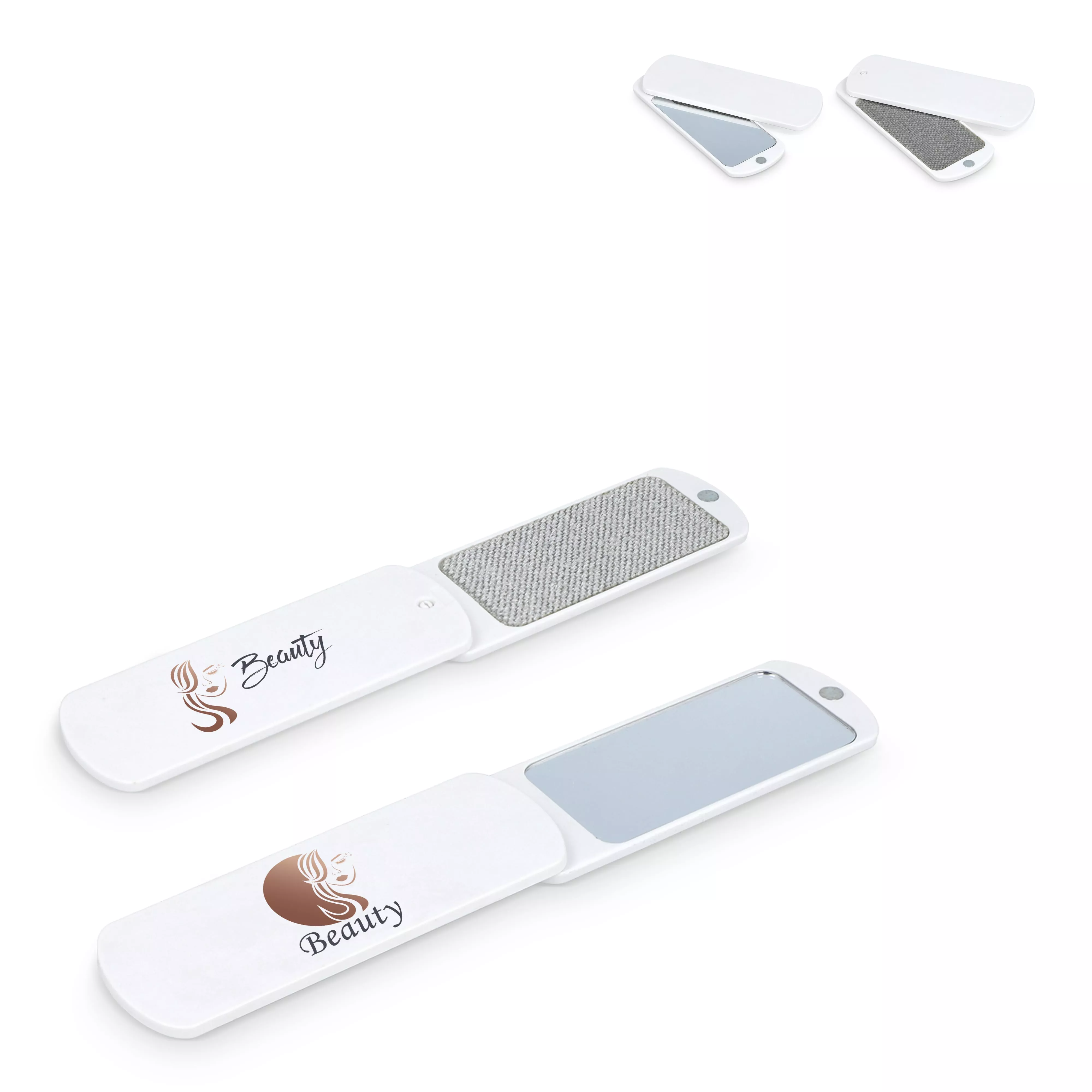 Pluisborstel met spiegel Kaiya