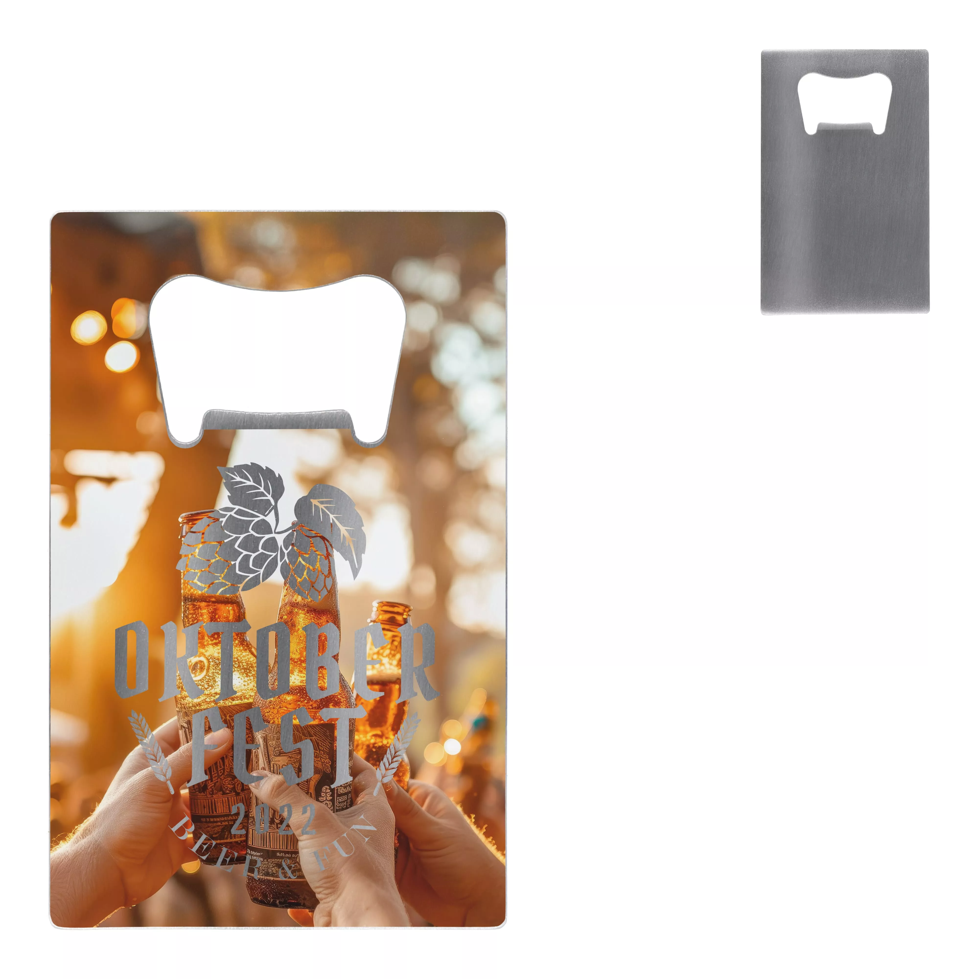 RVS flesopener in creditcardformaat