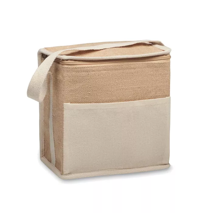 LONA Jute en canvas koeltas 3L