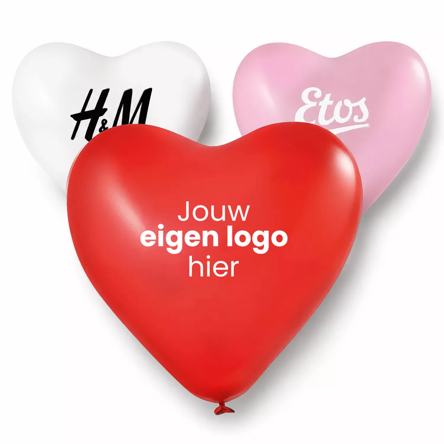 Kleine oplage Hart Ballonnen 80/95 cm (Ø33 cm)