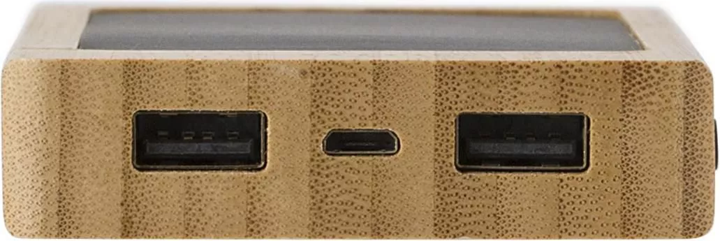 Bamboe powerbank zonne-energie Joan