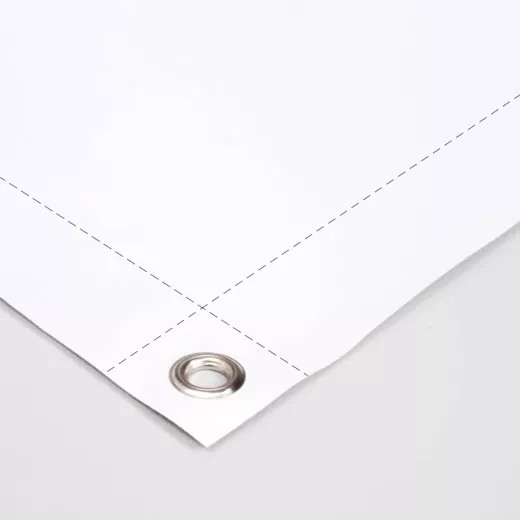 Ringen in de hoeken + omzomen